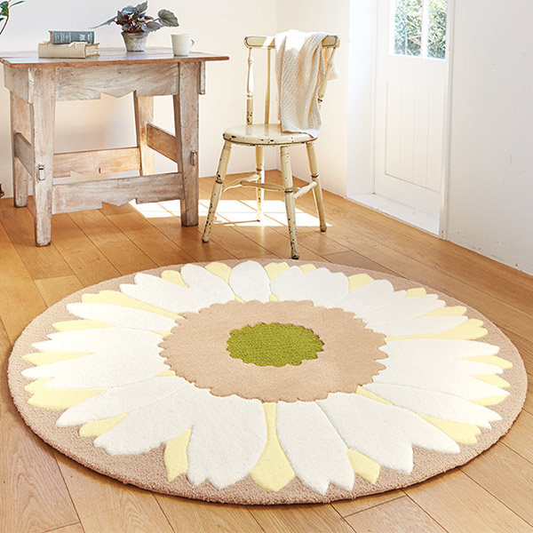 楽天市場】ラグ 東リ 花柄 円形 140X140cm （ 送料無料 ラグマット