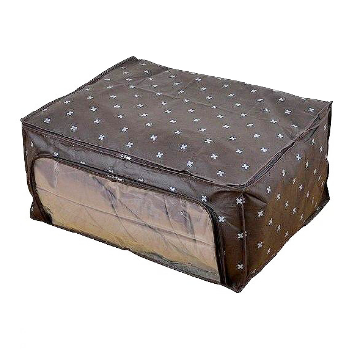 楽天市場】布団収納袋 幅65×奥行50×高さ30cm ブラン 羽毛ふとん 透明窓