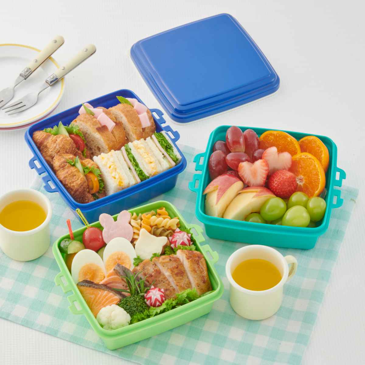 楽天市場】お弁当箱 ピクニックケース 3段×920ml （ ピクニックランチ