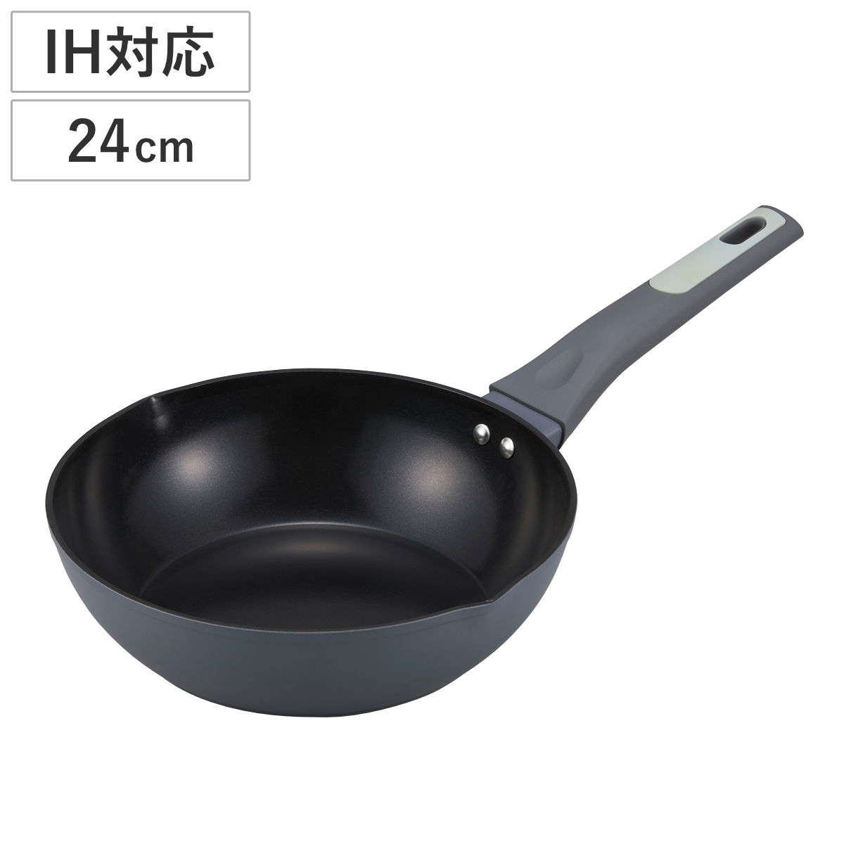 楽天市場】フライパン 24cm 深型 IH対応 セラループ セラミックコート