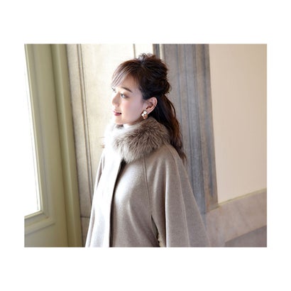 楽天市場】フォックスファー付きケープコート(7号〜15号) （シナモン