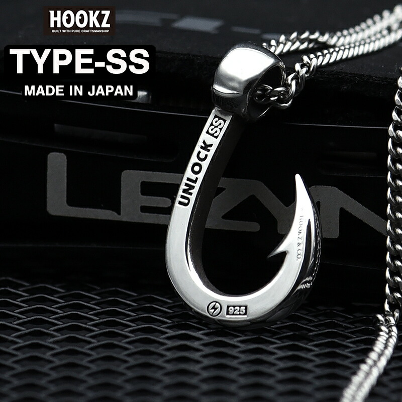 楽天市場】日本製 HOOKZ 釣り針ネックレス TYPE-SS/シルバー925