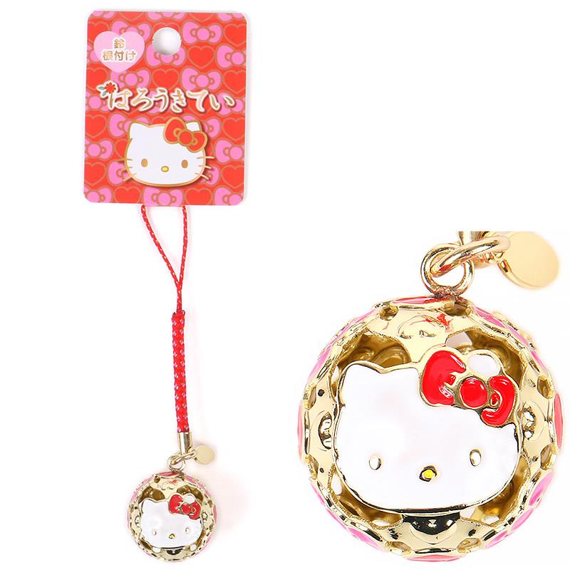 楽天市場】ハローキティ 鈴根付 リボン レッド 和風 ストラップ 縁起