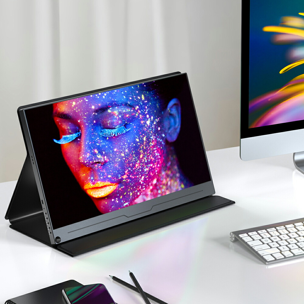 楽天市場】【楽天1位】モバイルモニター 4K 15.6インチ スタンド付 UHD