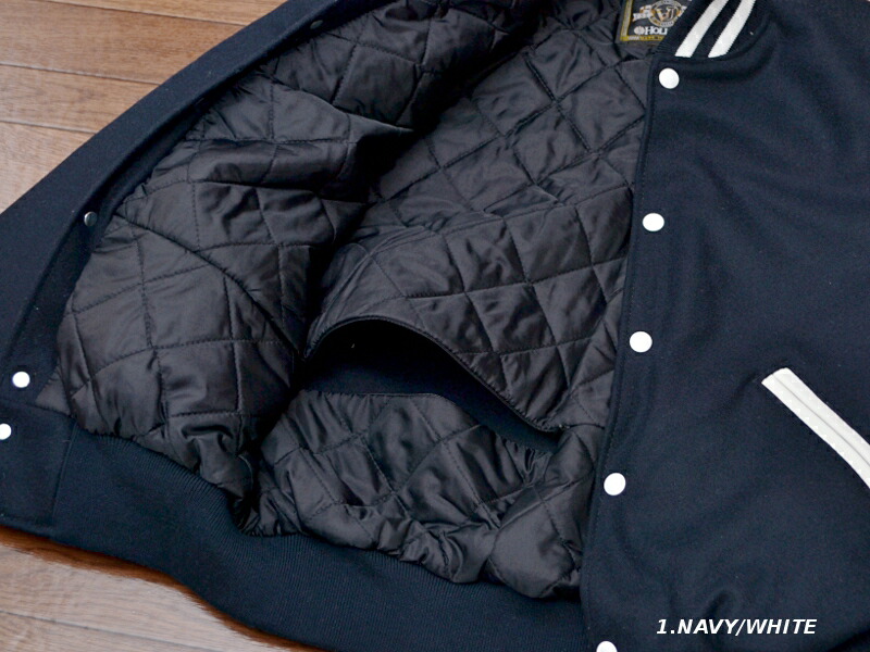 楽天市場】HOLLOWAY ウール メルトン スタジャン ［LETTERMAN