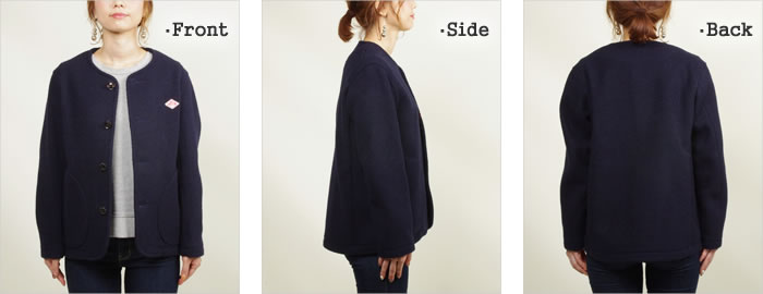 楽天市場】ダントン/DANTON ウールモッサノーカラージャケット