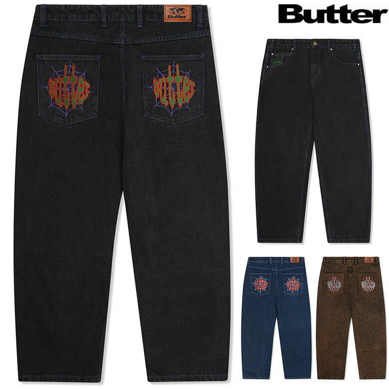 楽天市場】バターグッズ パンツ BUTTER GOODS SPIDER DENIM JEANS