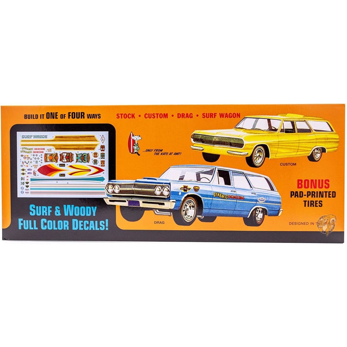 楽天市場】AMT 1/25 1965 シェビー シェベル・サーフワゴン プラモデル