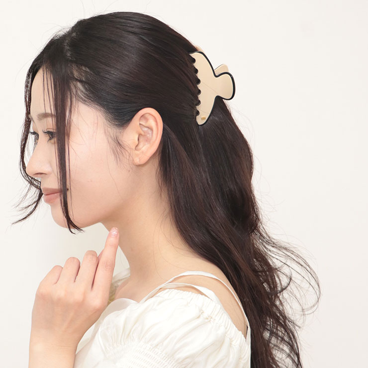 Alexandre de Paris 蝶々 バタフライ ベージュ クリップ 楽天市場