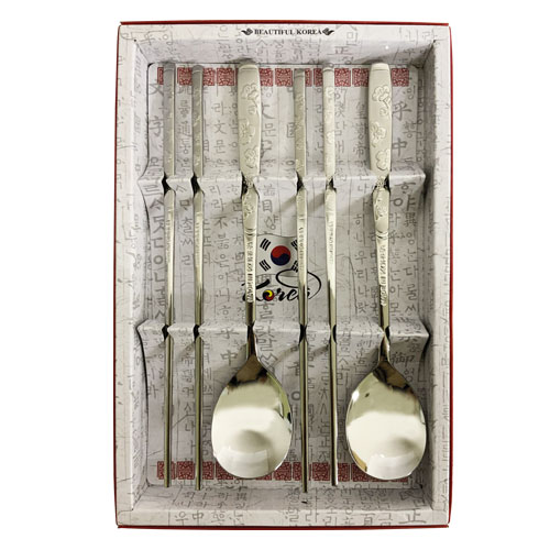 楽天市場】☆宅急便コンパクト発送☆韓国スプーン＆箸セット(スプーン2