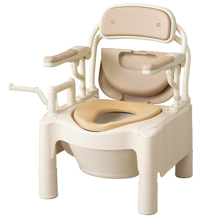 楽天市場】安寿 ポータブルトイレ FX-CPはねあげ 快適脱臭（ソフト便座