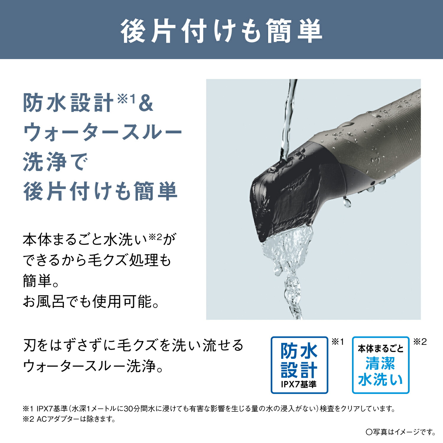 楽天市場】【公式店】パナソニック ボディトリマー ダークシルバー ER