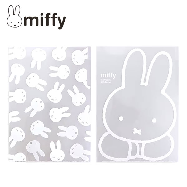 楽天市場】ミッフィー A4 クリアホルダー 3ポケット ホワイト シリーズ