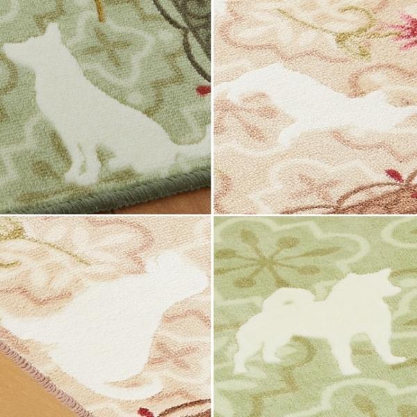 楽天市場】ロマネスクシルエット 抗菌はっ水ラグ 190×240 犬 いぬ