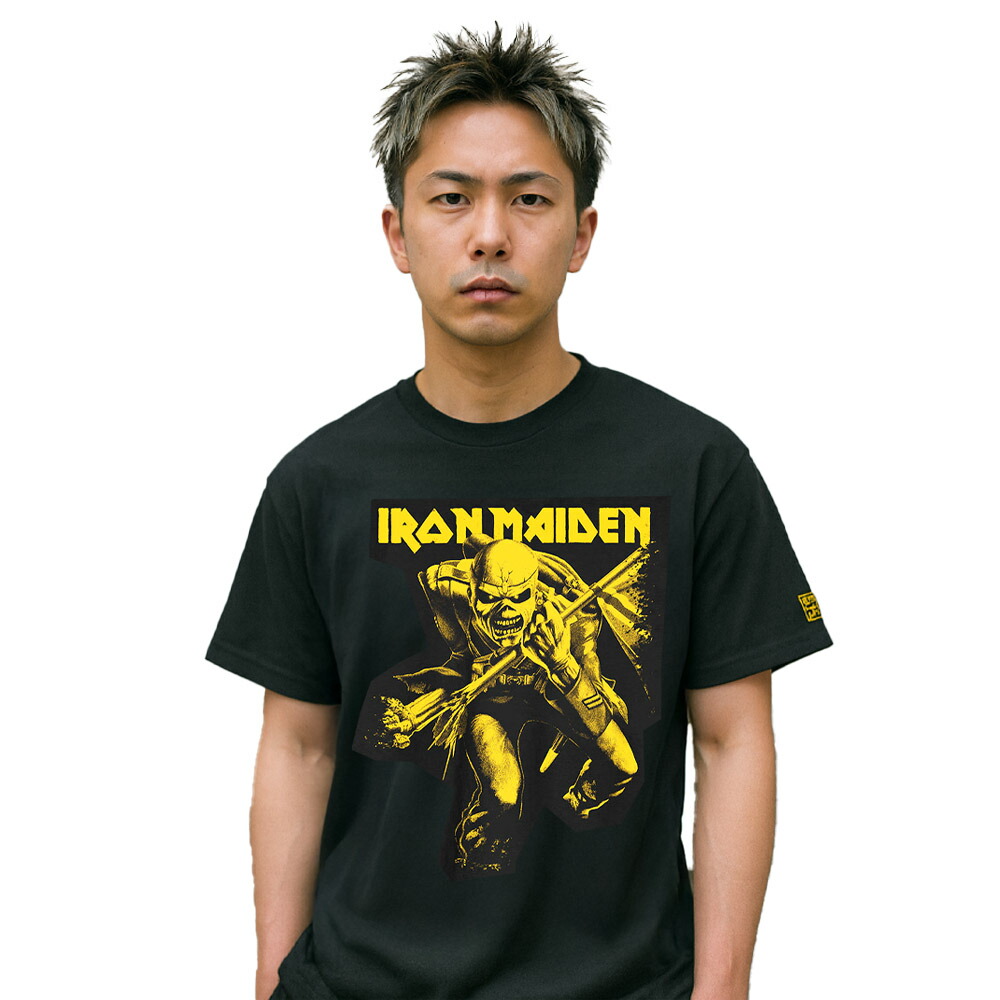 一点物 IRON MAIDEN アイアン・メイデン タイダイ染め Tシャツ 一点物