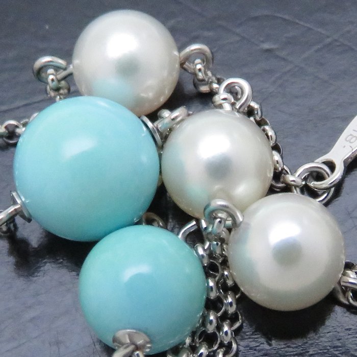 楽天市場】ミキモト MIKIMOTO パール ターコイズ ダイヤモンド