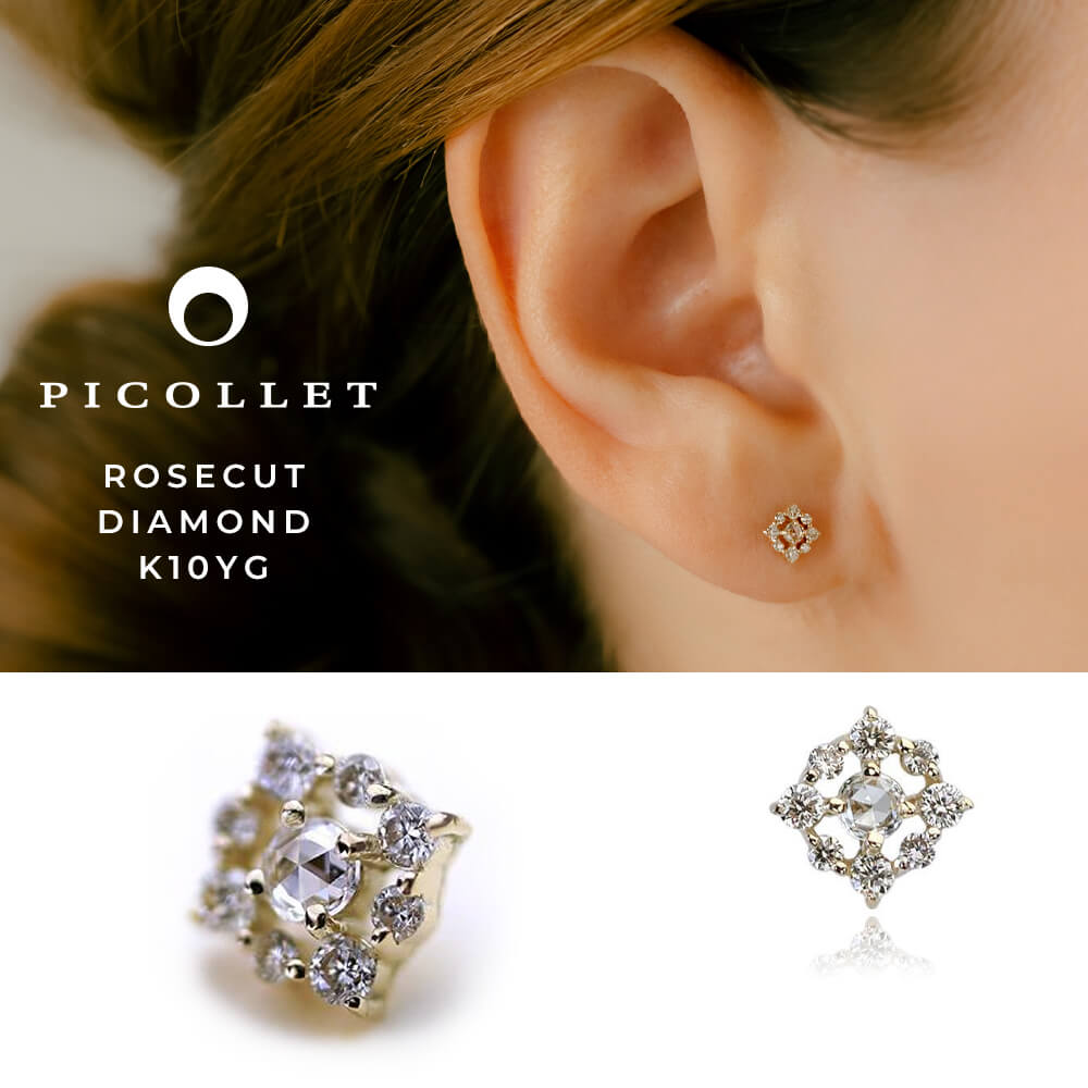 DAIZEN ストーンピアス オニキス 金（耳）ポイント DAIZEN ストーン