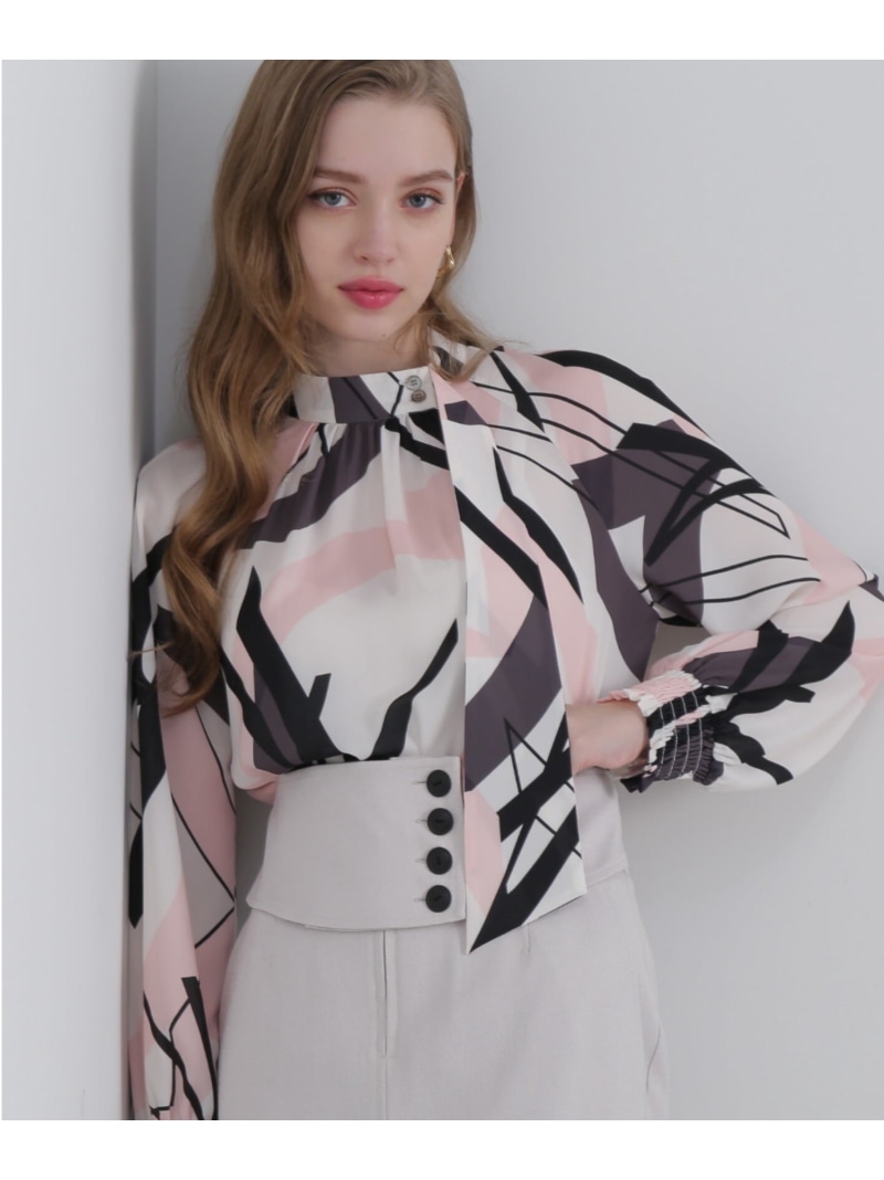 楽天市場】【SALE／50%OFF】◇ジオメトリックアートプリントブラウス