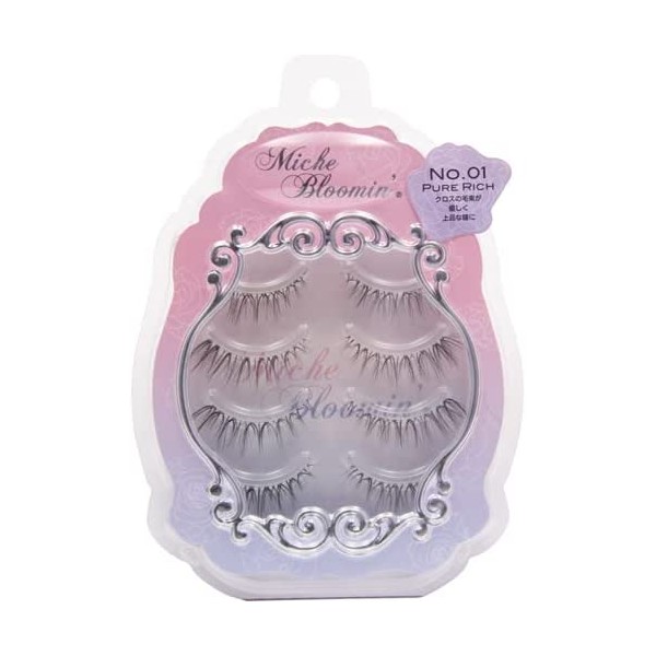 楽天市場】ミッシュ ブルーミン 3D アイラッシュ No.01 ピュアリッチ 4