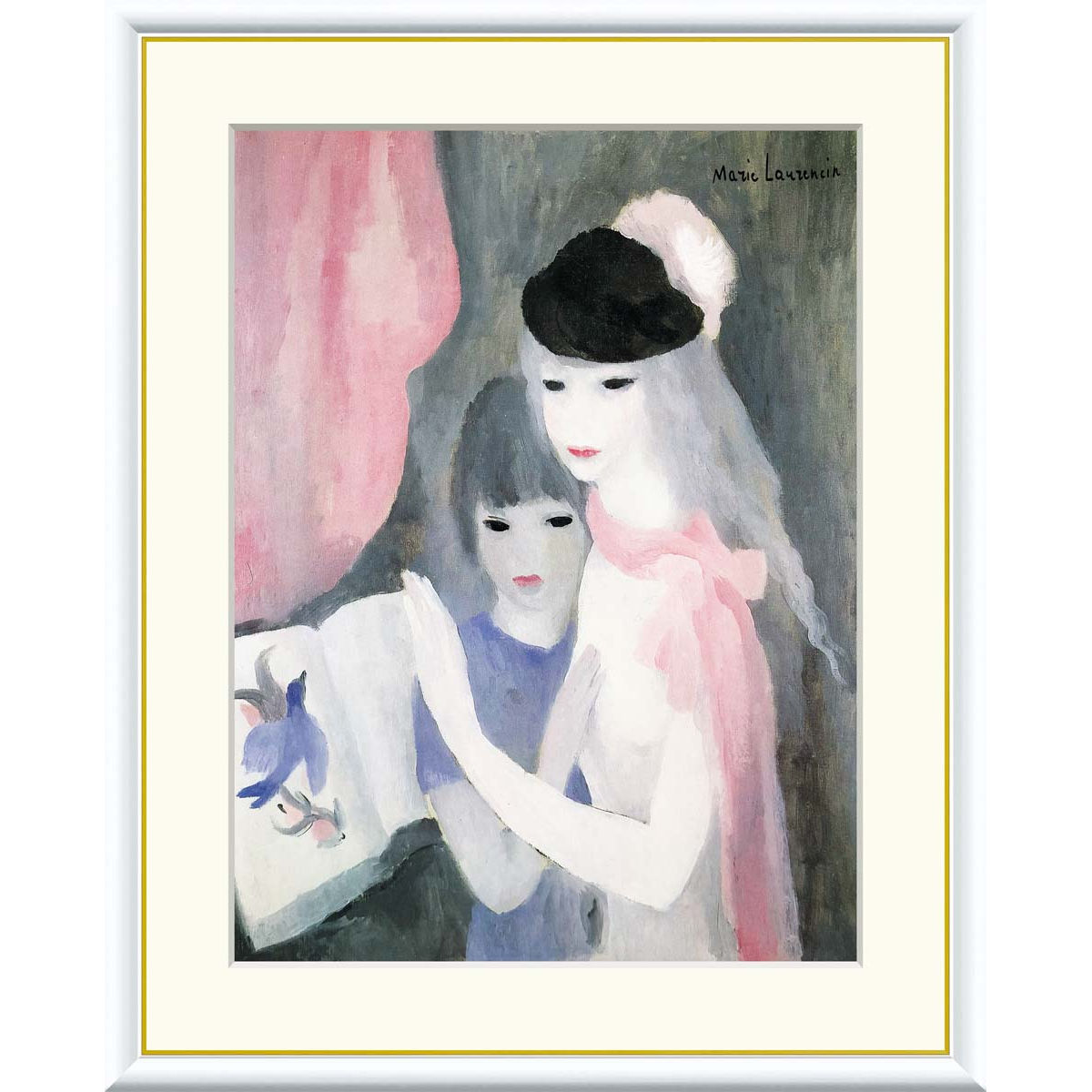 楽天市場】絵画 世界の名画 二人の少女 マリー・ローランサン 額入り