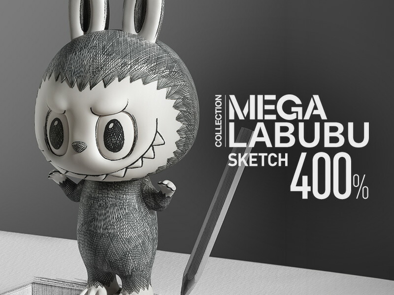 楽天市場】MEGA LABUBU 400% Sketch : POP MART JAPAN 楽天市場店