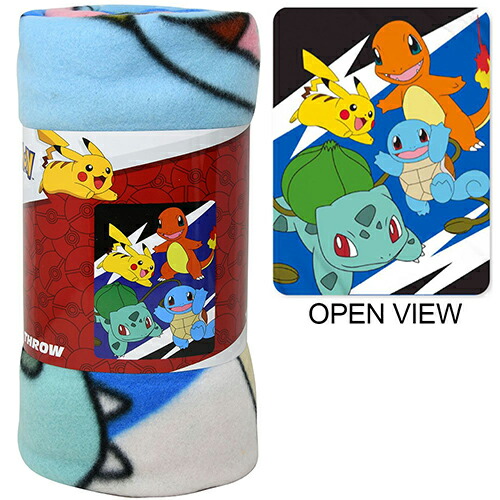 楽天市場】ポケモン フリース ブランケット （ 4キャラ ） 18266