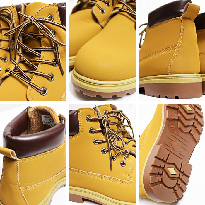 楽天市場】6インチ ワークブーツ メンズ イエローブーツ イエロー