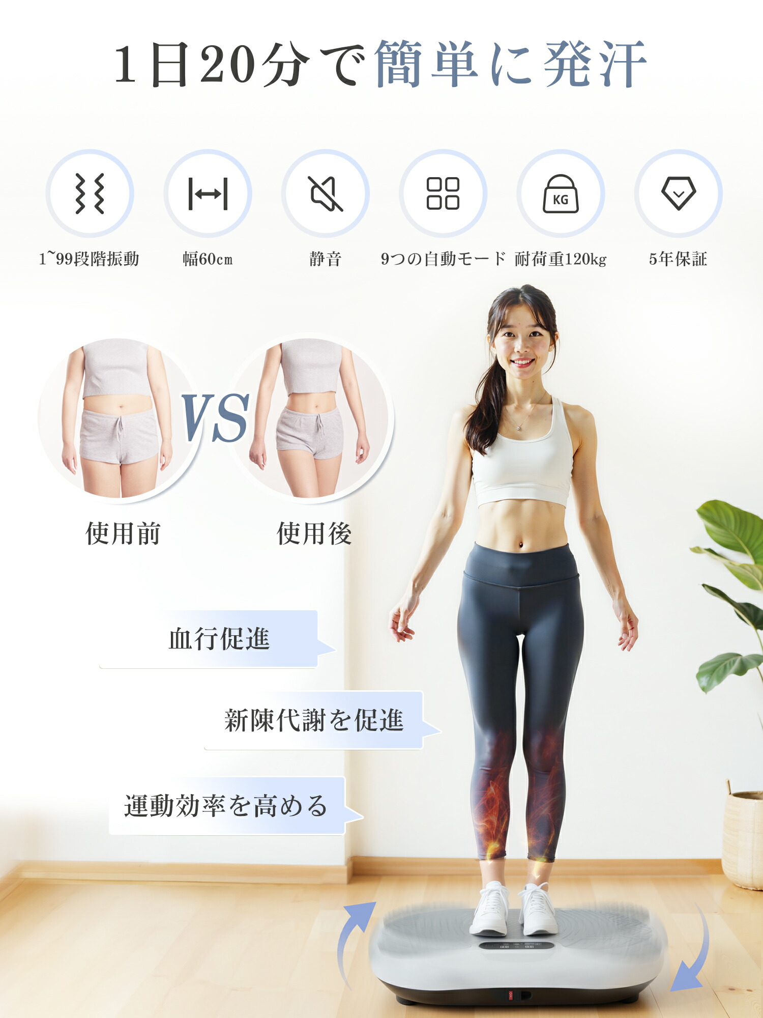 楽天市場】ブルブル振動マシン ブルブルマシン ダイエットマシン