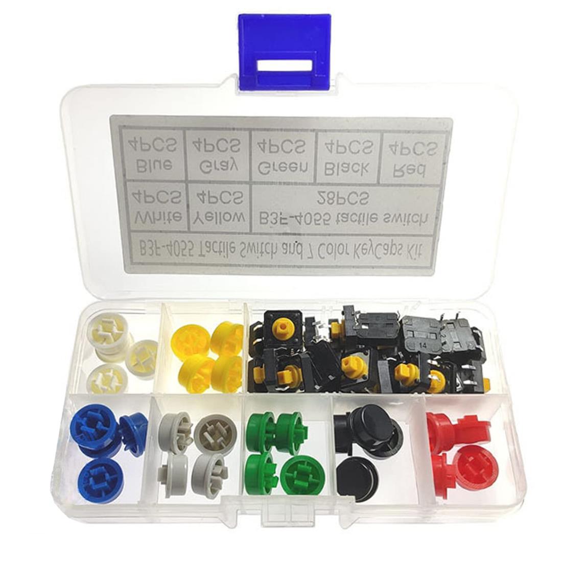 楽天市場】YFFSFDC 触覚ボタンスイッチ タク トスイッチ 28個 12 x