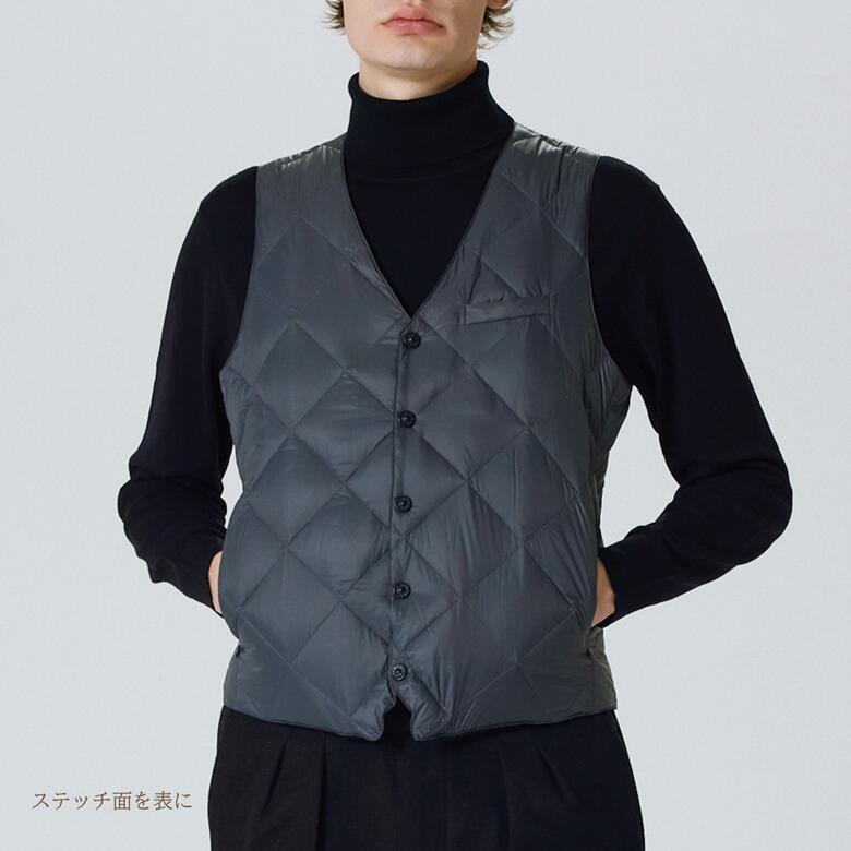 楽天市場】【最短 翌日 お届け】ベスト ダウン vネック ジレ 800FP