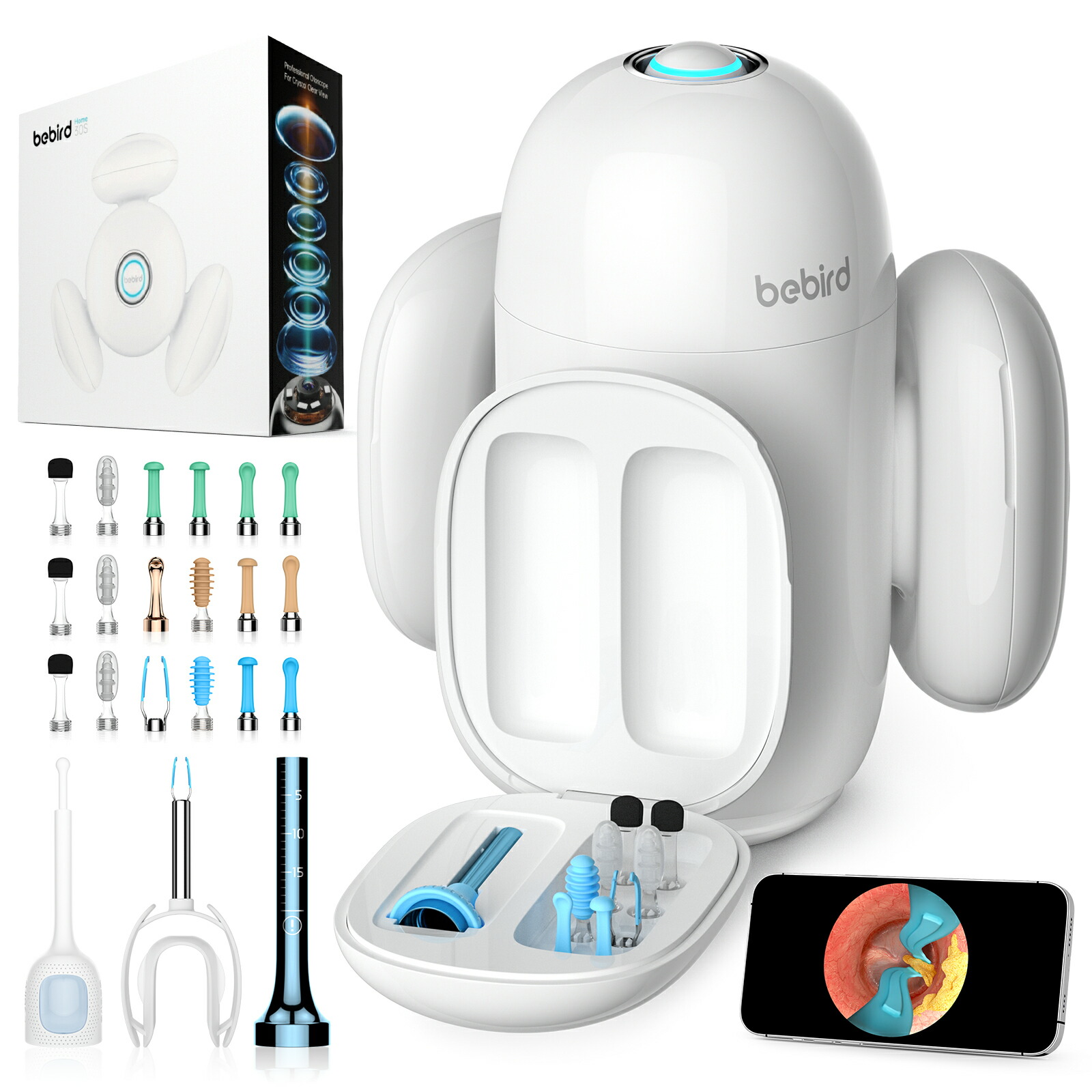 楽天市場】【ピンセット、給液、UV除菌を一台多役】BEBIRD 耳かき