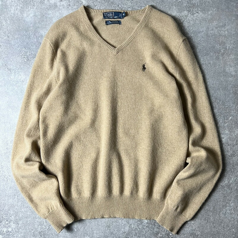 楽天市場】90s POLO RALPH LAUREN 長袖 ラムウール ニット セーター M