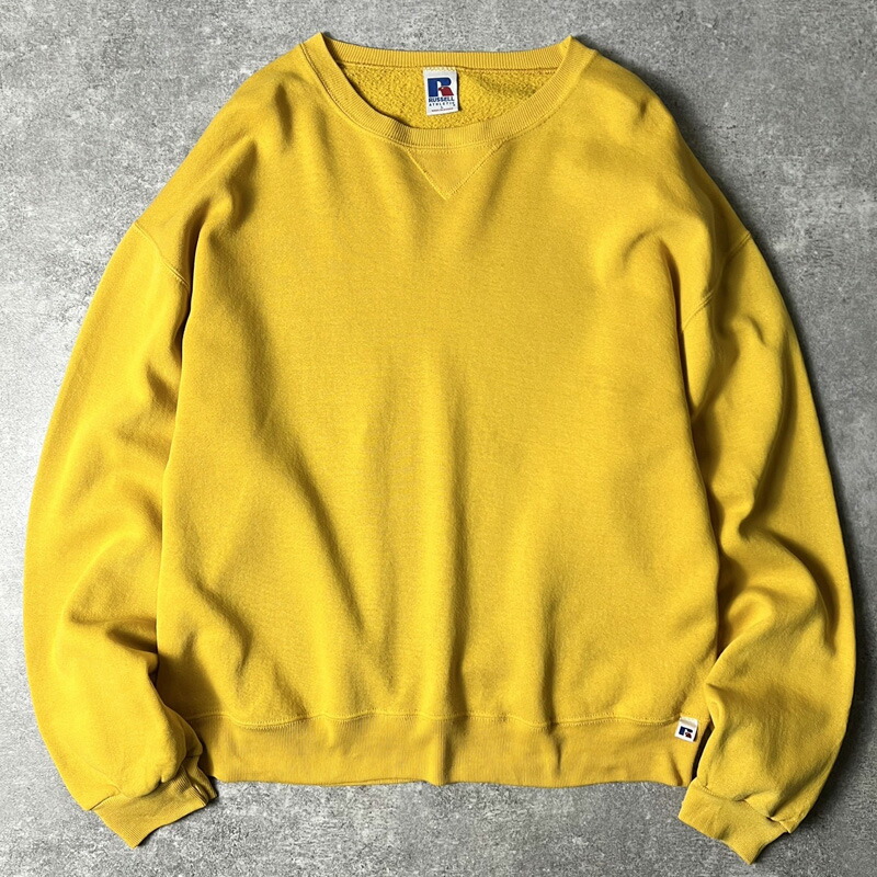 楽天市場】90s RUSSELL 無地 前V スウェット トレーナー L / 90年代