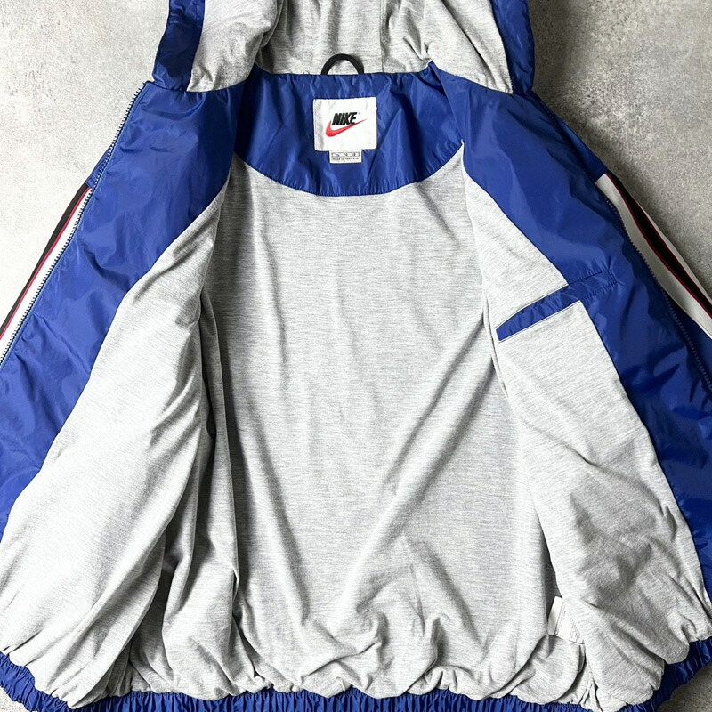 楽天市場】90s NIKE スウォッシュ 刺繍 フルジップ ナイロン パーカー