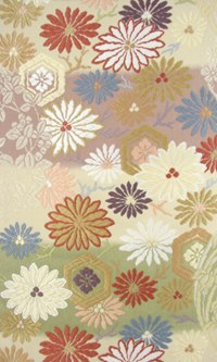 楽天市場】正絹 西陣袋帯 菊花縫箔文 : 楽市きもの館