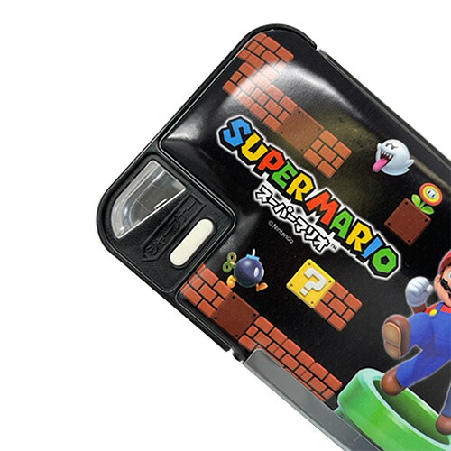 楽天市場】【三菱鉛筆 SUPER MARIO 両面開き 多機能 ペンケース BK
