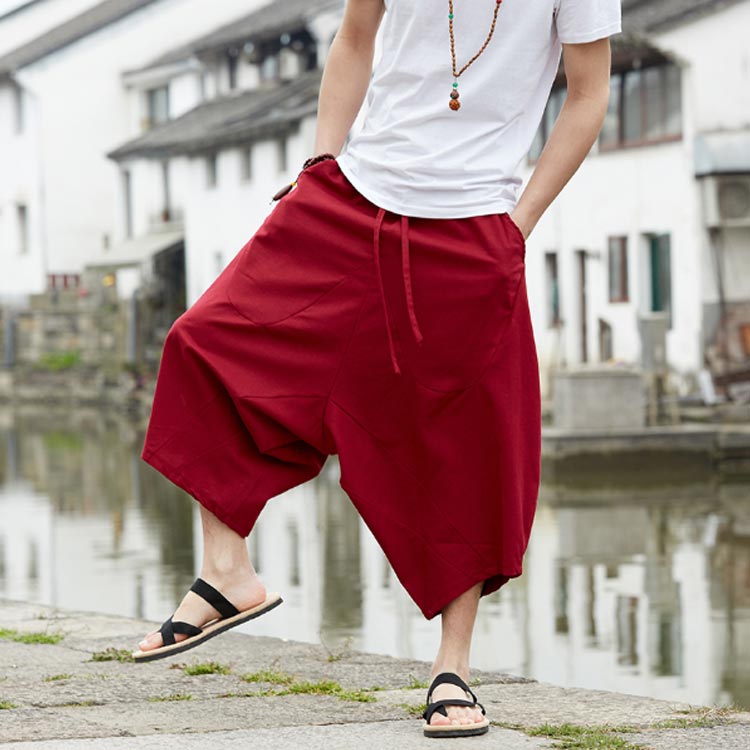 楽天市場】全4色×7サイズ！かぼちゃパンツ サルエルパンツ 7分丈