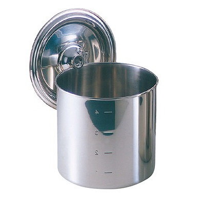 楽天市場】EBM 18-8 キッチンポット/寸胴鍋(目盛付)14cm 手無(代引不可