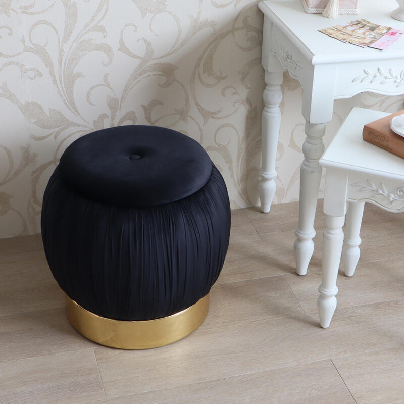 楽天市場】ポイント10倍SALE収納付き マカロンスツール ブラック