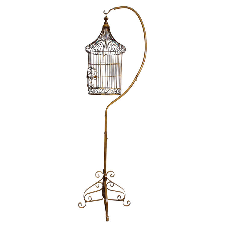 楽天市場】アンティークバードケージ スタンドセットアンティーク