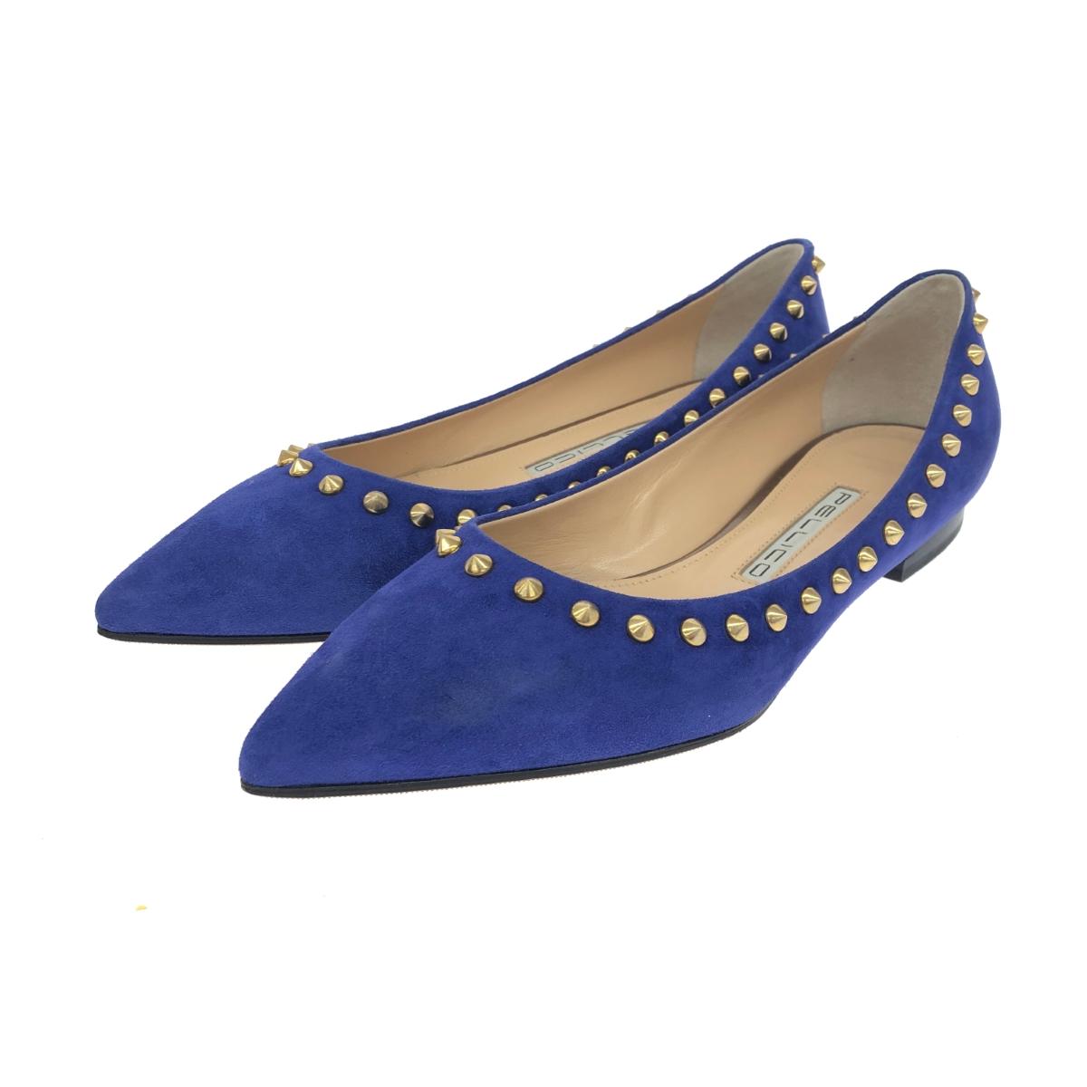 楽天市場】PELLICO ペリーコ パンプス 良好 36 ブルー スエード