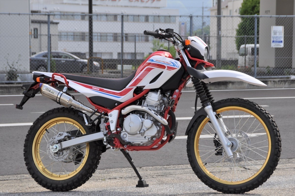 楽天市場】セロー250 トリッカー バイクマフラー スリップオン 異形