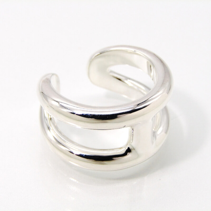 楽天市場】【中古】美品 HERMES エルメス リング オスモズPM #57 Osmos