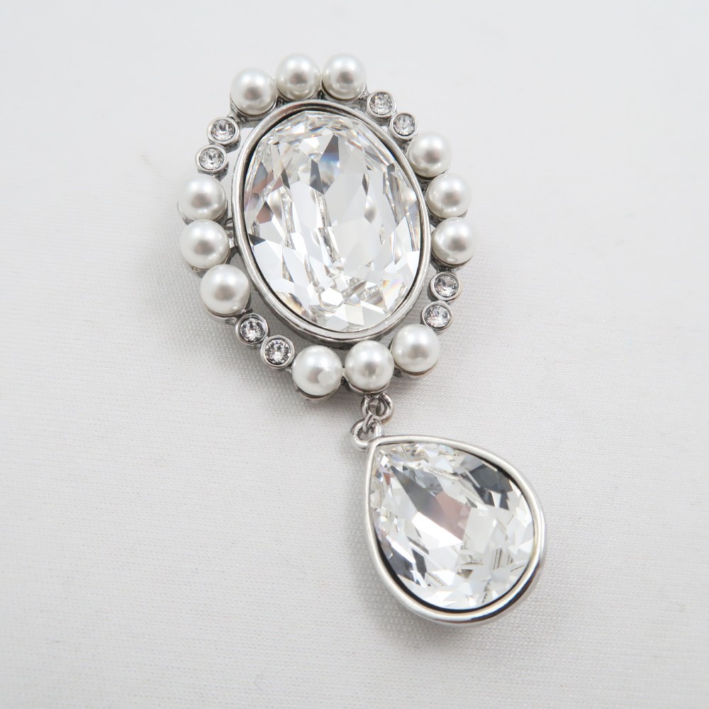 楽天市場】未使用 Rene ルネ ブローチ パール ストーン レディース