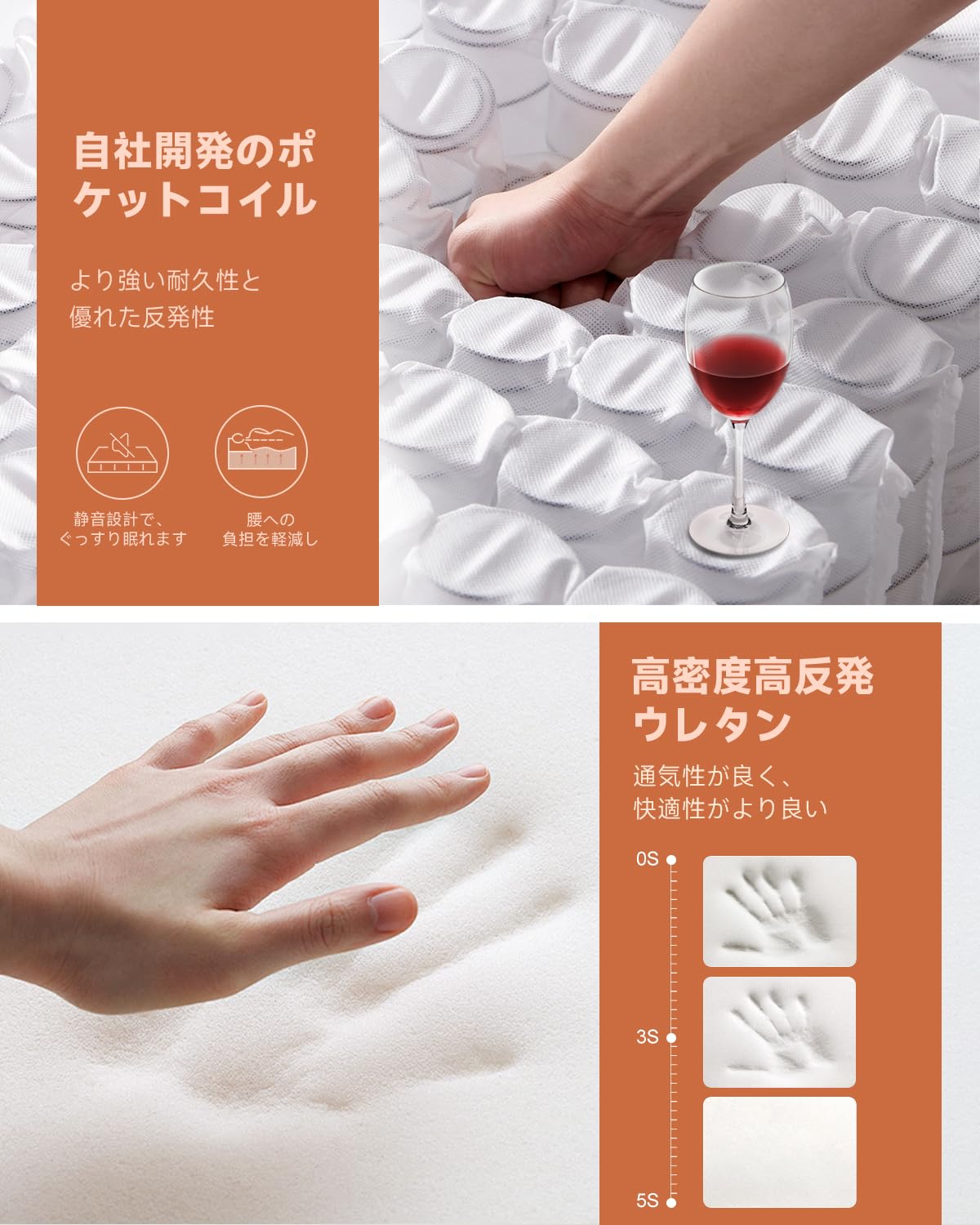 楽天市場】Z-HOM マットレス シングル 極厚20cm 高反発 マットレス