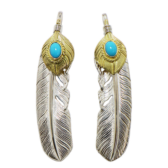 楽天市場】TADY&KING ハートK18フェザー金縄ターコイズ Lサイズ