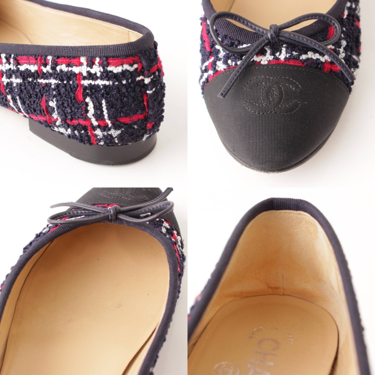 楽天市場】【シャネル】Chanel バレリーナ フラットシューズ G02819