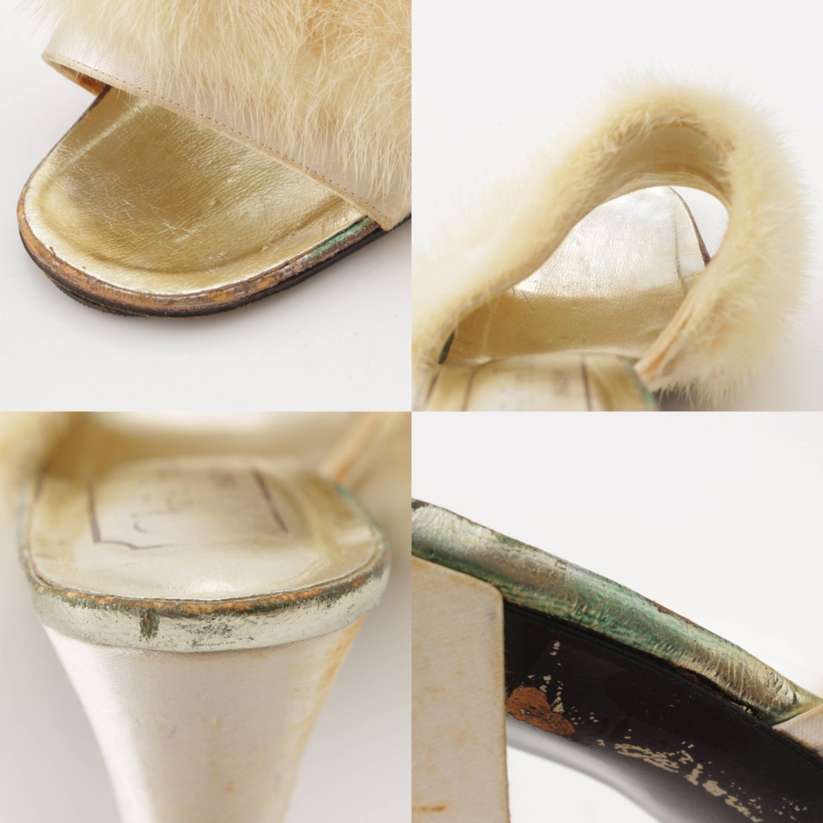 楽天市場】【ディオール】DIOR ミンクファー レザー ヒール サンダル