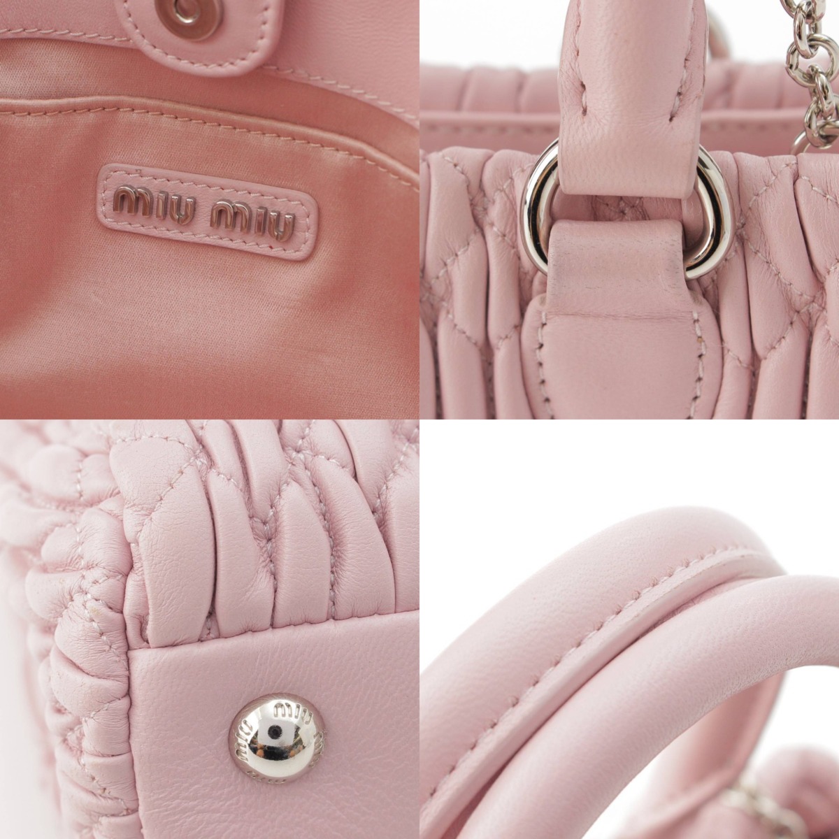 楽天市場】【ミュウミュウ】Miu Miu マテラッセ ロゴ ナッパクリスタル