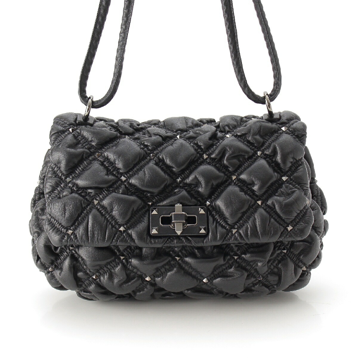 楽天市場】ヴァレンティノ VALENTINO レザー ロックスタッズ